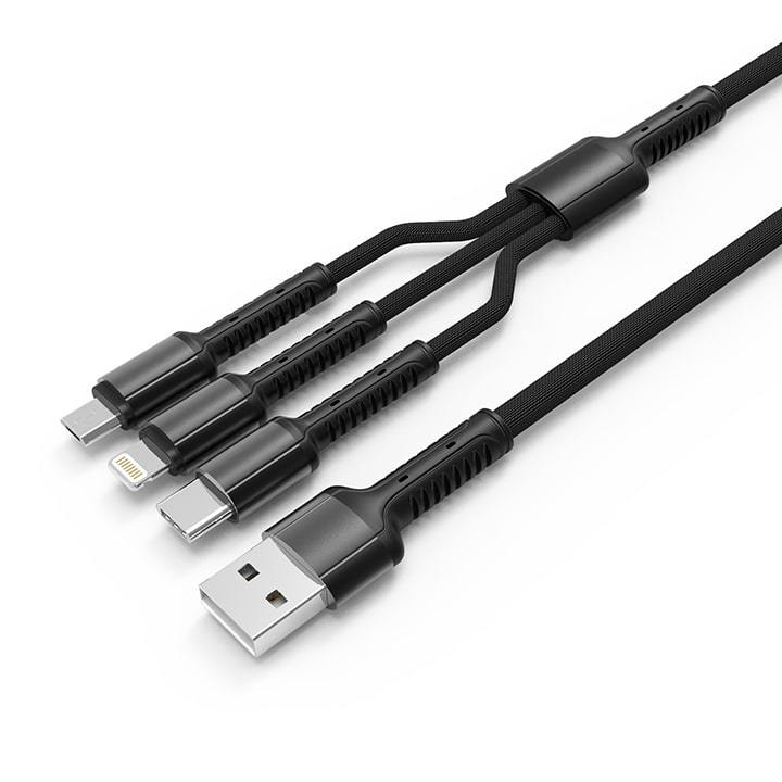 LDNIO 3-in-1 USB Charging Cable (1.2M) - Add-on™ Store