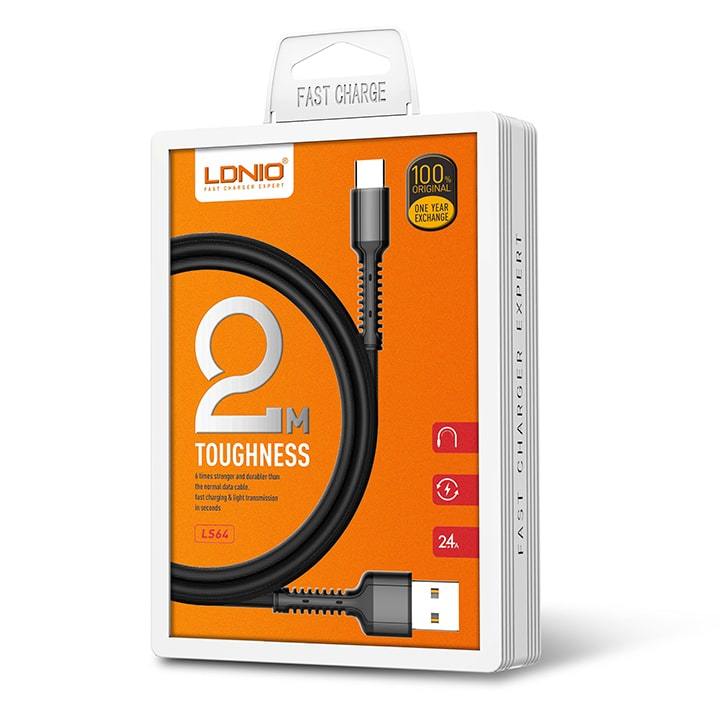 LDNIO Alluminum Alloy Denim Cables (2M) - Add-on™ Store