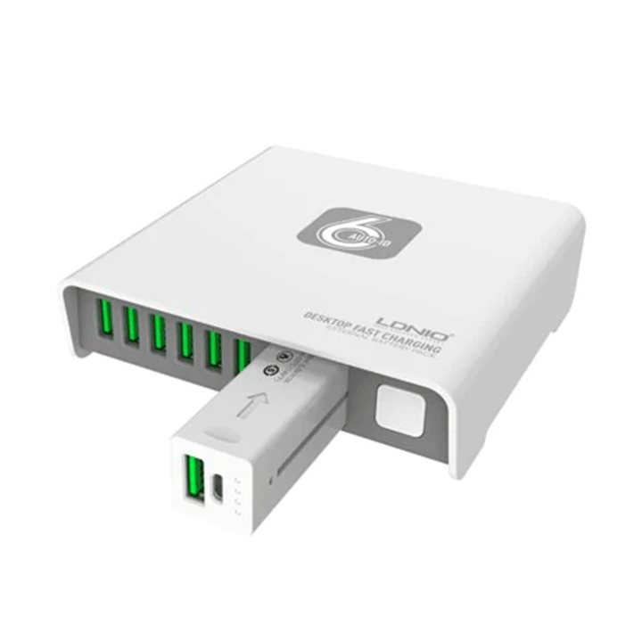 LDNIO Desktop Charger with Emergency 2600mAh Powerbank - Add-on™ Store