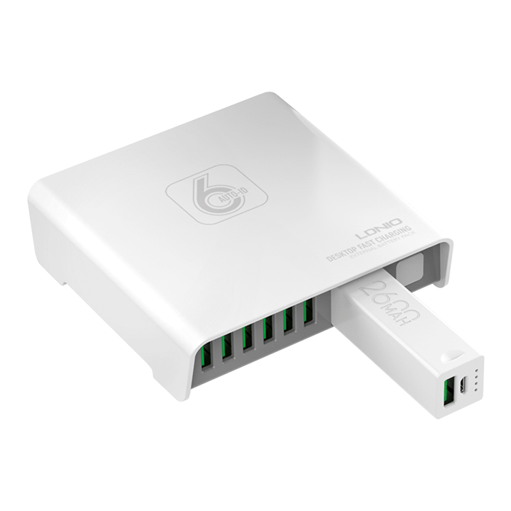 LDNIO Desktop Charger with Emergency 2600mAh Powerbank - Add-on™ Store