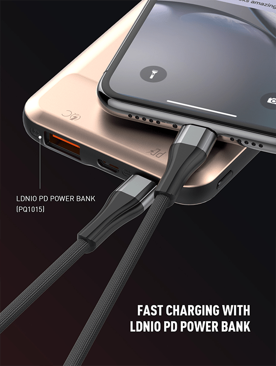 LDNIO USB-C to Lightning 18W PD Cable - Add-on™ Store