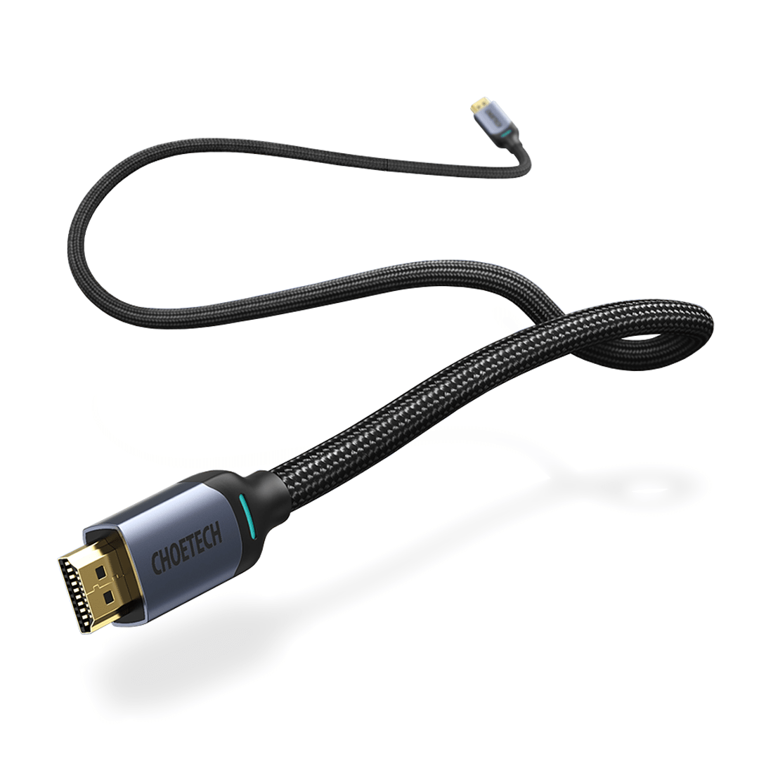 CHOETECH 8K HDMI 2.1 Braided Cable - 60Hz 48Gbps (2M)